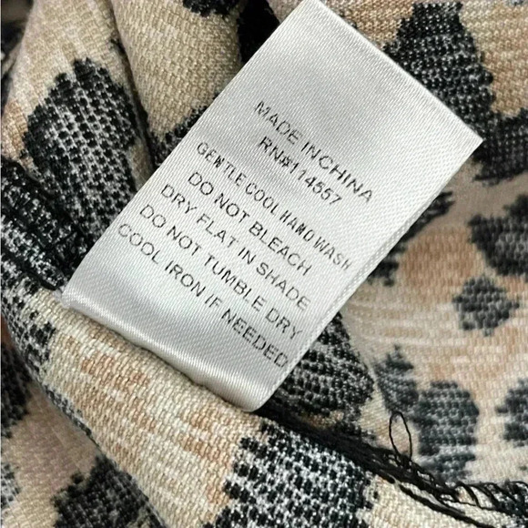 THML Leopard mobwife  print babydoll flutter sleeves top size XL - Picture 8 of 11